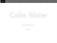 Tablet Screenshot of calm-water.co.uk